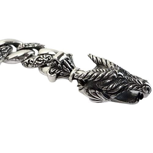 Мужской браслет из стерлингового серебра Rider Dragon