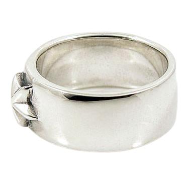 Sterling Silver Rock Star Band Ring