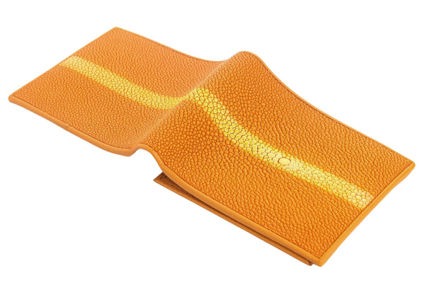 Row Orange Stingray Skin Plånbok