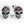 Загрузить изображение в программу просмотра галереи, Серьги из стерлингового серебра 925 пробы с рубиновым черепом
