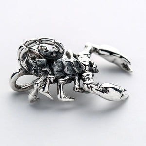 Small Scorpion Sterling Silver Pendant, product view 7