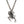 Small Scorpion Sterling Silver Pendant: The gothic scorpion pendant shown from the side while attached to a sterling silver chain to illustrate how it hangs