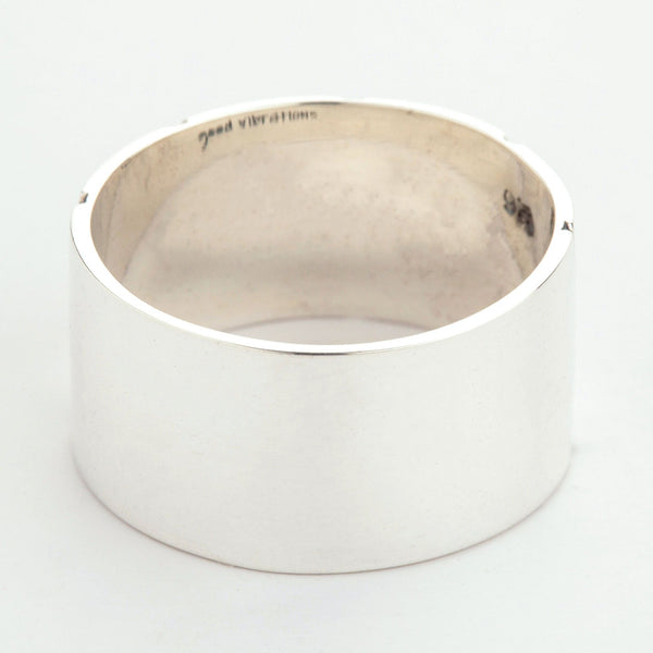 925 Sterling Silver Ace Cards Band Ring