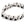 Heavy Sterling Silver Curb Link Bracelet: Close up detail of the heavy-duty trigger clasp mechanism