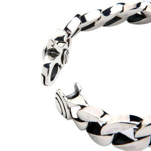 Heavy Sterling Silver Curb Link Bracelet, product view 7