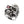 925 Sterling Silber Cyborg Totenkopf Ring