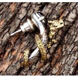 925 Sterling Silber Drachen Ohrstecker