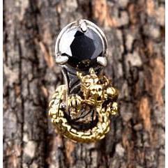 925 Sterling Silber Drachen Ohrstecker