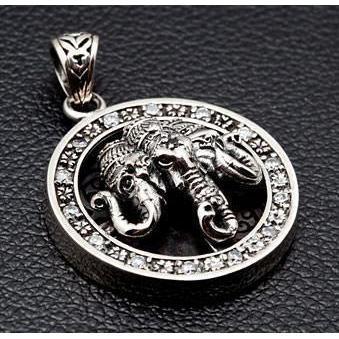 Ciondolo Ganesh in argento sterling 925