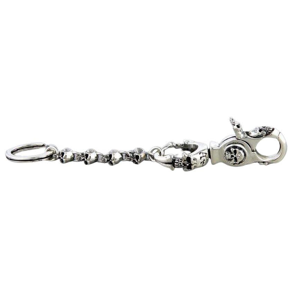 Silver Skull Key Chain