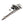 Skull Wrench Sterling Silver Pendant: Biker skull wrench pendant in sterling silver top angle view