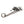 Skull Wrench Sterling Silver Pendant: 925 silver pipe wrench skull pendant reverse angle view
