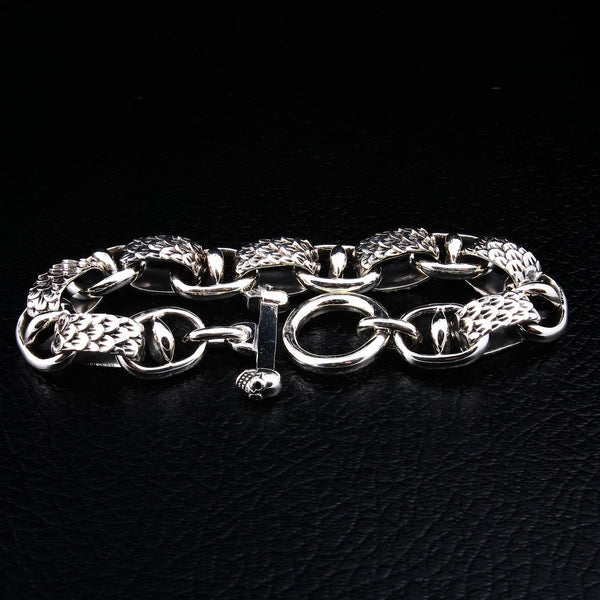 Bracelet serpent en argent sterling 925
