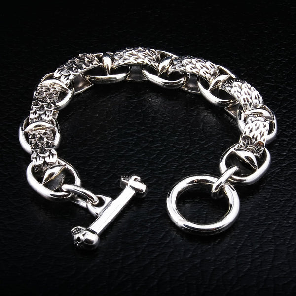 925 Sterling Silver Snake Bracelet