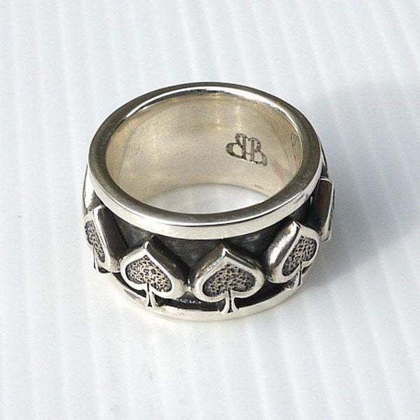 Кольцо Spade Spinner из стерлингового серебра 925 пробы