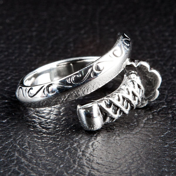925 Sterling Silver Samurai Sword Ring
