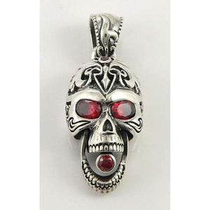Ghost Rider Skull Silver Biker Pendants