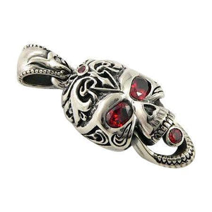 Ghost Rider Skull Silver Biker Pendants