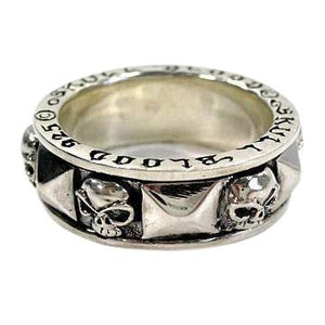 Sterling Silver Skull Blood Rings