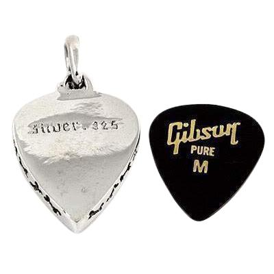 Pendentif en argent sterling pour guitare, stylo pour guitare massif, poinçonné 925, sans nickel - France Pendentif en argent sterling pour guitare, stylo pour guitare massif, poinçonné 925, sans nickel - France