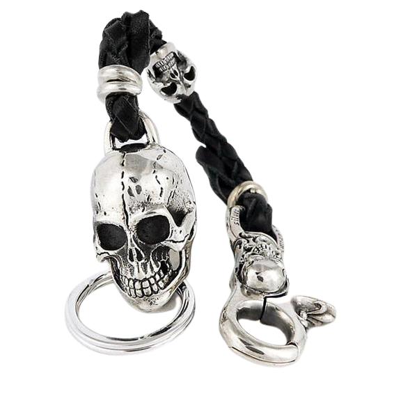 Skull Silver Key chain Wallet Holder