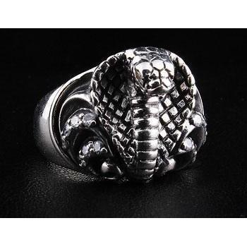 Sterling Silver Cobra Snake Ring