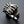 Carica l&#39;immagine nel visualizzatore Galleria, Anello in argento sterling con teschio di ragno
