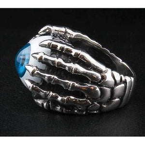 Sterling Silver Blue Eyeball Ring
