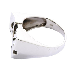 Würfel-Glücksring aus Sterlingsilber