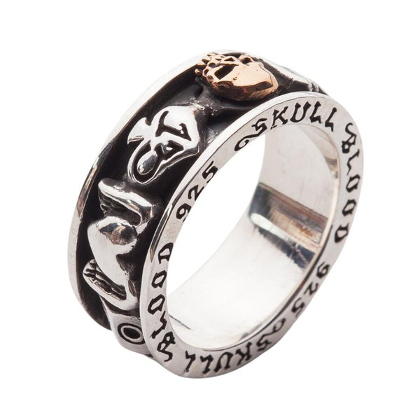 Sterling Silver Gothic Spinning Rings
