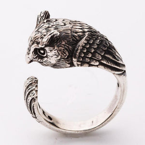 Sterling Silver Owl Ring