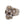 Bague tête de mort en sucre en argent sterling