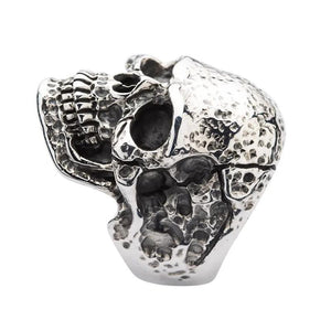 Bague tête de mort en argent sterling pour hommes robustes