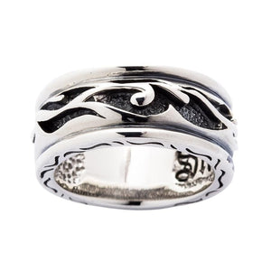 Bague tribale en argent sterling