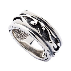 Bague tribale en argent sterling