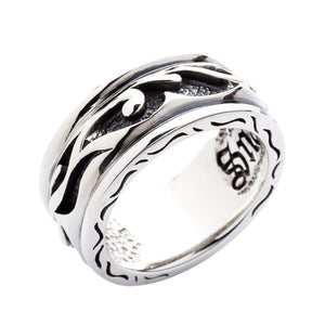 Bague tribale en argent sterling