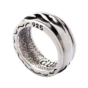 Bague tribale en argent sterling