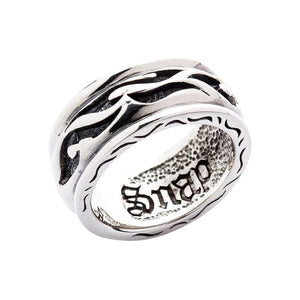 Bague tribale en argent sterling