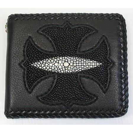 Stingray Leather Biker Wallet
