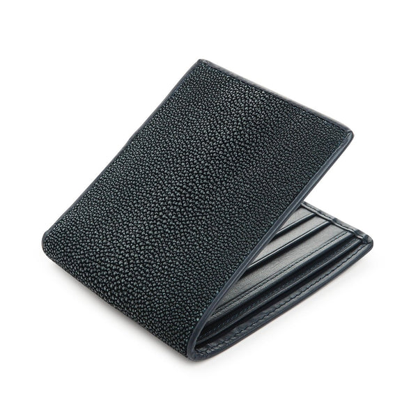 Blå polerad Stingray plånbok