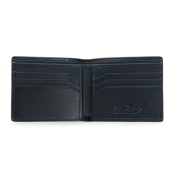 Blå polerad Stingray plånbok