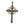 Charger l&#39;image dans la galerie, Pendentif homme en argent sterling avec croix gothique tête de mort mexicaine
