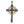 Cargar imagen en el visor de la galería, Colgante de plata de ley con cruz gótica de calavera mexicana para hombre
