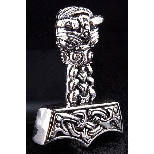 Thors Hammer Silber Herrenanhänger