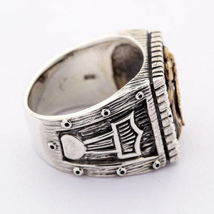 Bague marteau de Thors en argent sterling