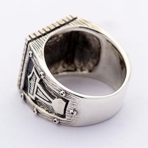 Bague marteau de Thors en argent sterling