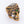 Green-Eye Tibetan Skull Sterling Silver Ring, opposite three quarter