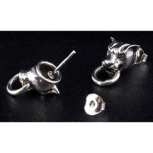 925 Sterling Silber Tigerohrringe