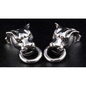 925 Sterling Silber Tigerohrringe
