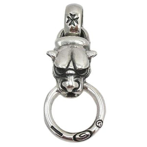 Pendentifs pour hommes tête de tigre en argent sterling